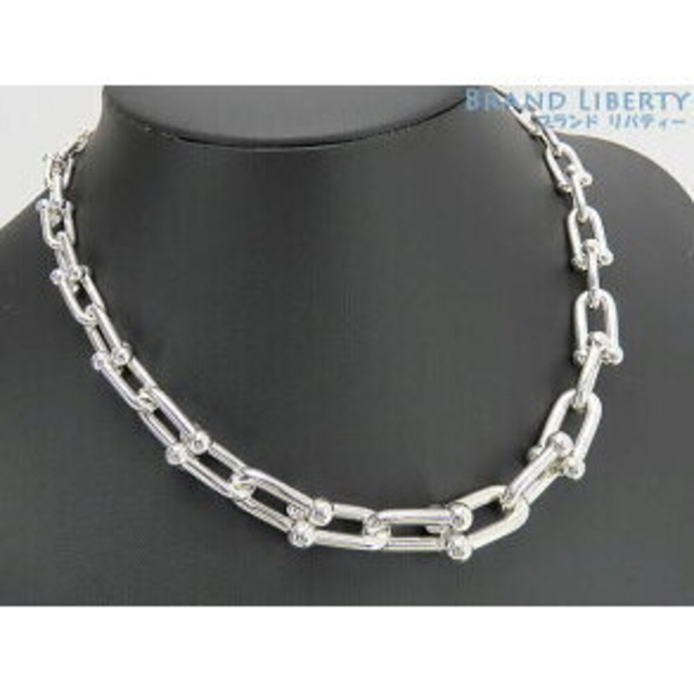 Tiffany Co Graduated Link Necklace Sterling Silver Choker Pendant Newly Polished